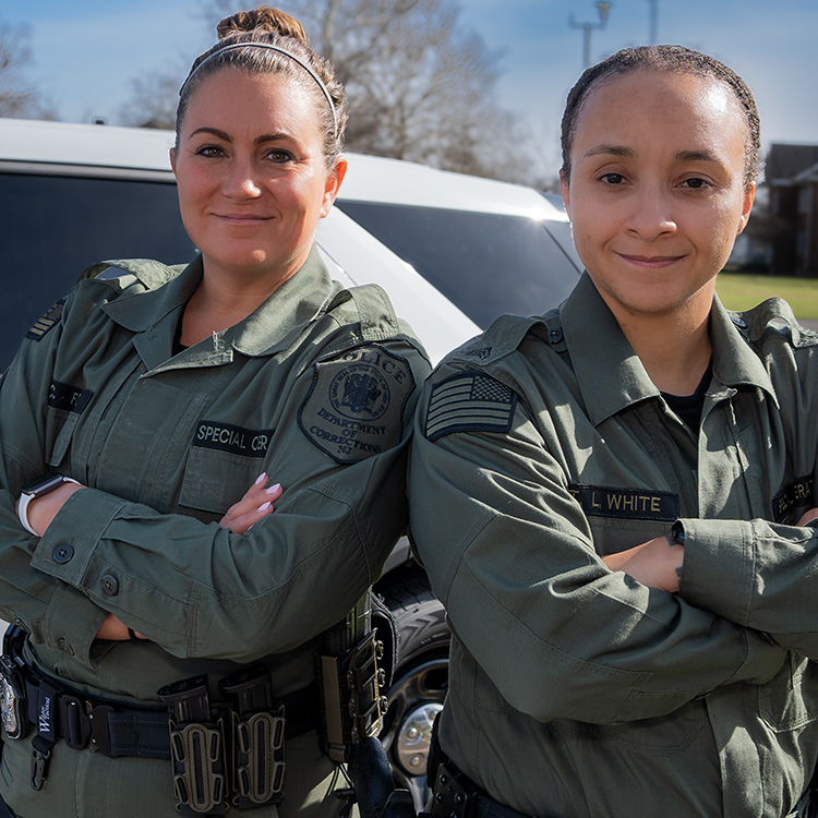 photo of two female corrections officers